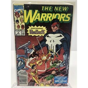 The New Warriors #9, The Punisher Guest, Vol 1, March 1991, Marvel, COMIC BOOK